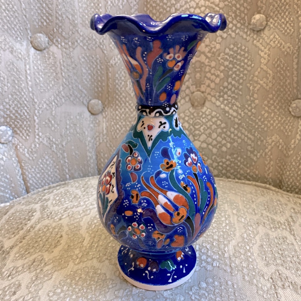 Beautiful hand-painted ceramic vase